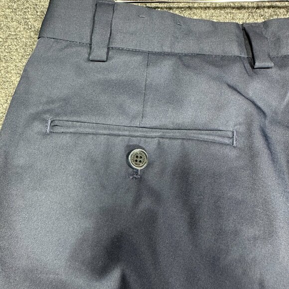 Brooks Brothers Dress Pants Mens 33 Blue Stretch Pockets Flat Front Straight - Picture 9 of 9